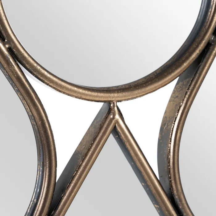 oglinda moderna din metal auriu - CreativDeco [4]