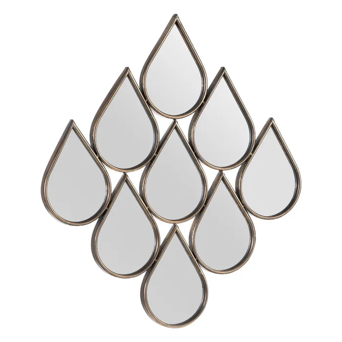 oglinda moderna din metal auriu - CreativDeco [2]