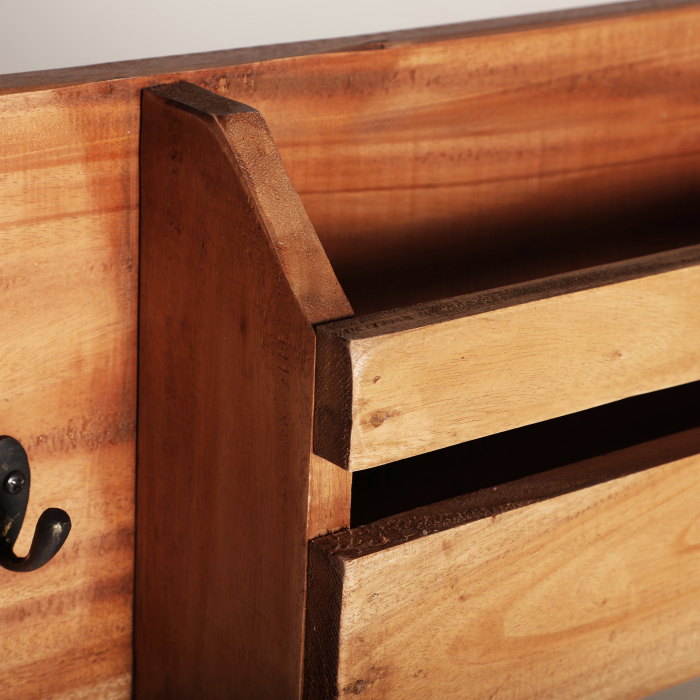Organizator lemn mahogany etnic|Accesorii organizare premium [4]