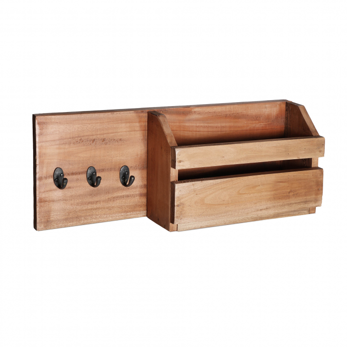 Organizator lemn mahogany etnic|Accesorii organizare premium [2]