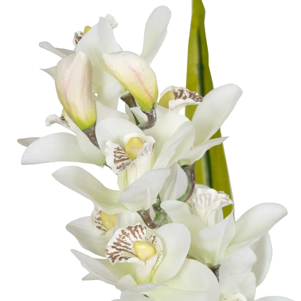 Orhidee artificiala cu flori albe | Flori decorative elegante [2]