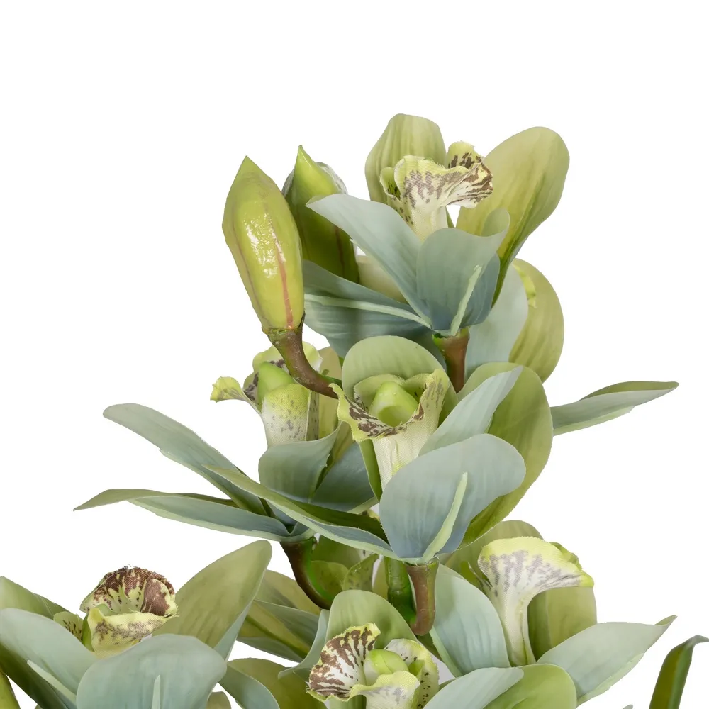 Orhidee artificiala cu flori verzi | Plante artificiale unice [2]