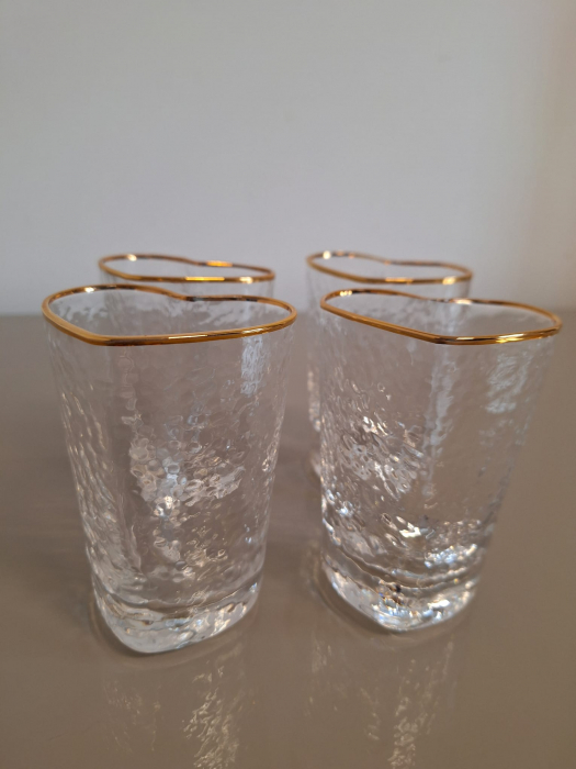 Pahar apa Inima, sticla, transparent auriu - CreativDeco.ro [5]