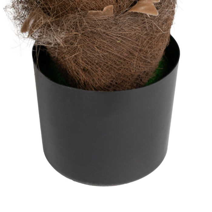 Palmier artificial decorativ cu trunchi texturat și ghiveci negru [6]