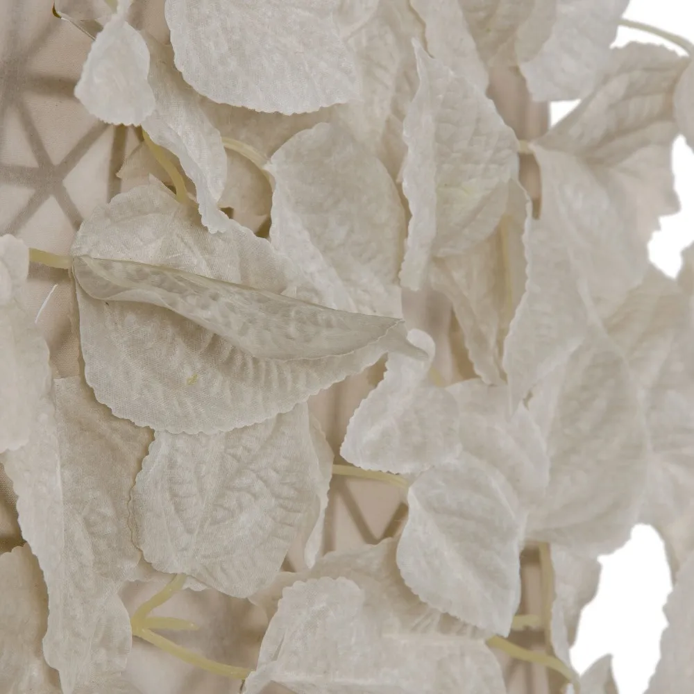 Panou Alb Frunze Artificiale, PVC - CreativDeco.ro [3]