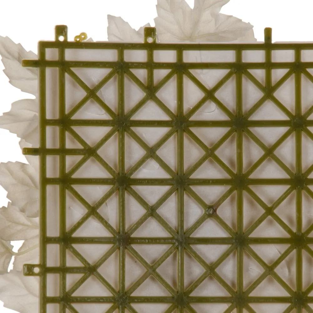 Panou Alb Frunze Artificiale, PVC - CreativDeco.ro [4]