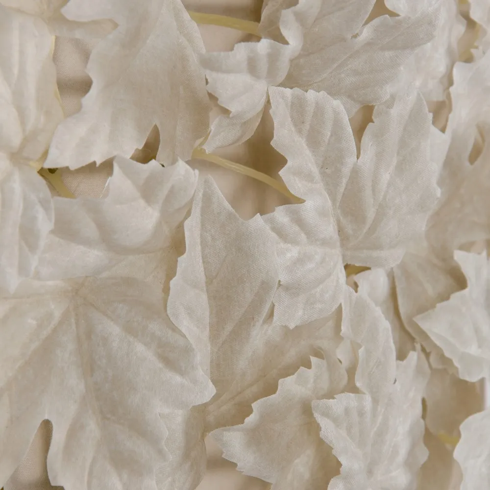 Panou Alb Frunze Artificiale Stejar, PVC - CreativDeco.ro [2]