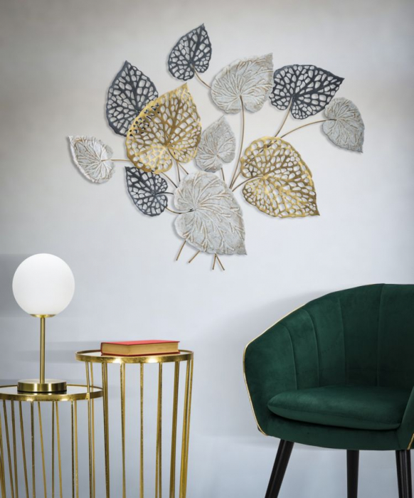 CreativDeco Decoratiune Perete Auriu Argintiu Eleganta Glam [6]