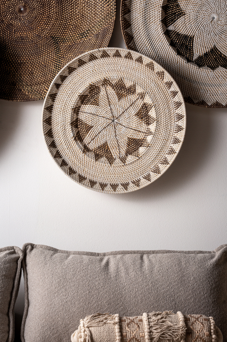 Panou decorativ etnic ratan maro si bej|Decoratiuni perete [4]