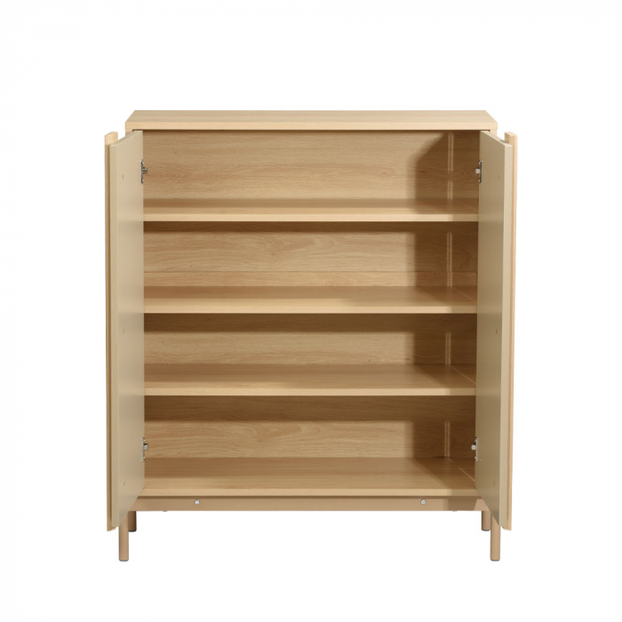 pantofar sonoma latte, 2 uși 3 rafturi, mobilier hol modern și practic [3]