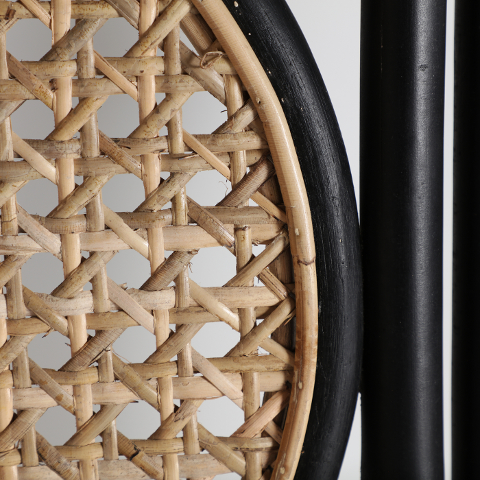 Paravan ratan negru si natural|Mobilier contemporan versatil [4]