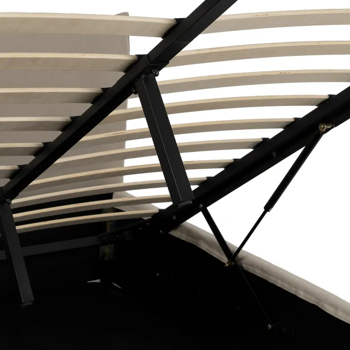 Pat cu depozitare modern|Mobilier dormitor textil [7]