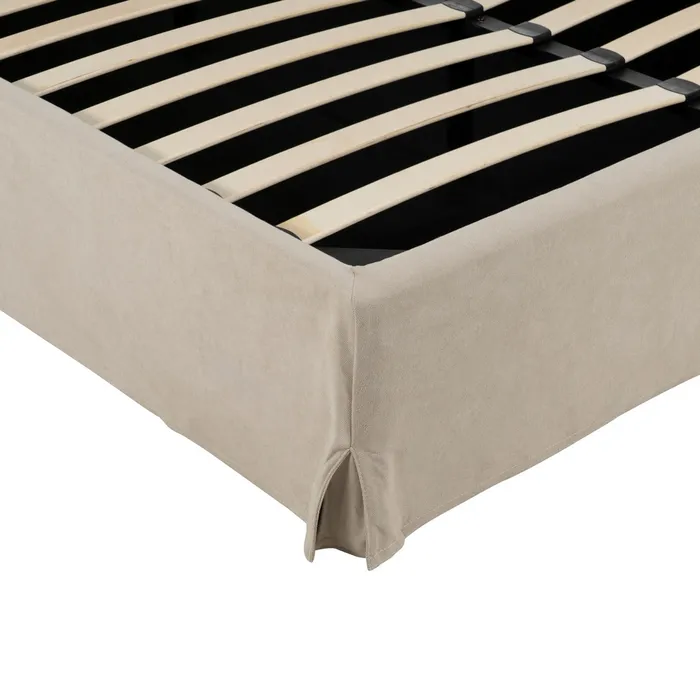 Pat cu depozitare modern|Mobilier dormitor textil [8]