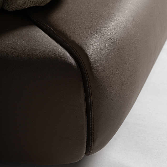 Pat contemporan piele maro | Paturi luxoase [5]