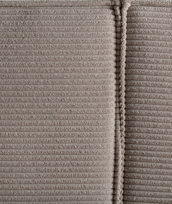 Pat tapițat poliester bej și lemn de pin [5]