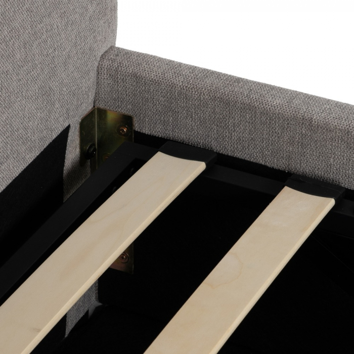 Pat tapitat gri cu depozitare [10]