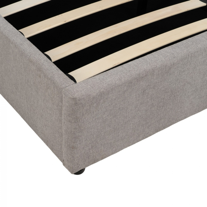 Pat tapitat gri cu depozitare [8]