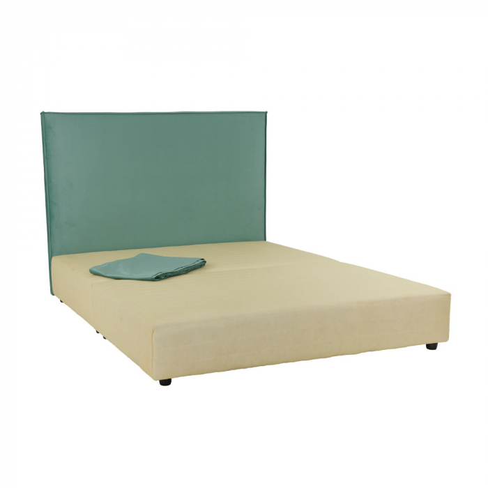 Pat Loca fără ladă verde mentă – pat modern cu tăblie tapițată [2]