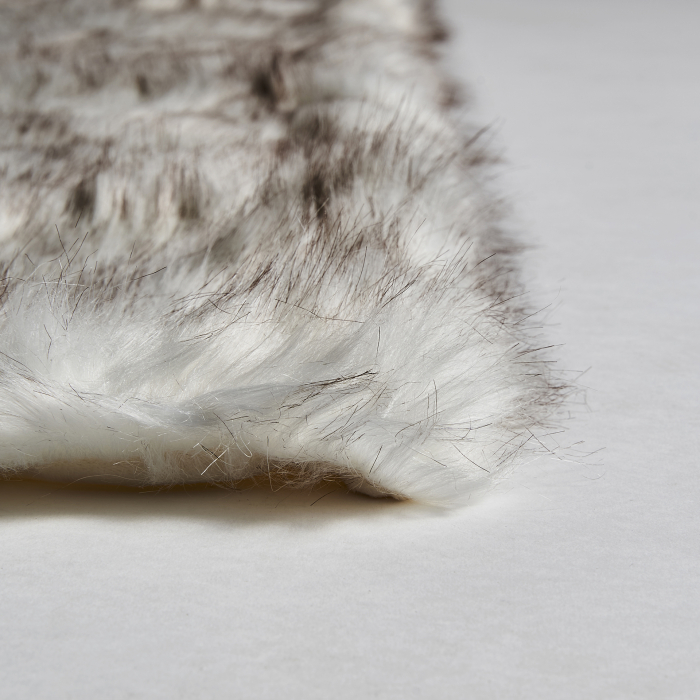 Patura microfibra blana bizon|Paturi decorative [4]