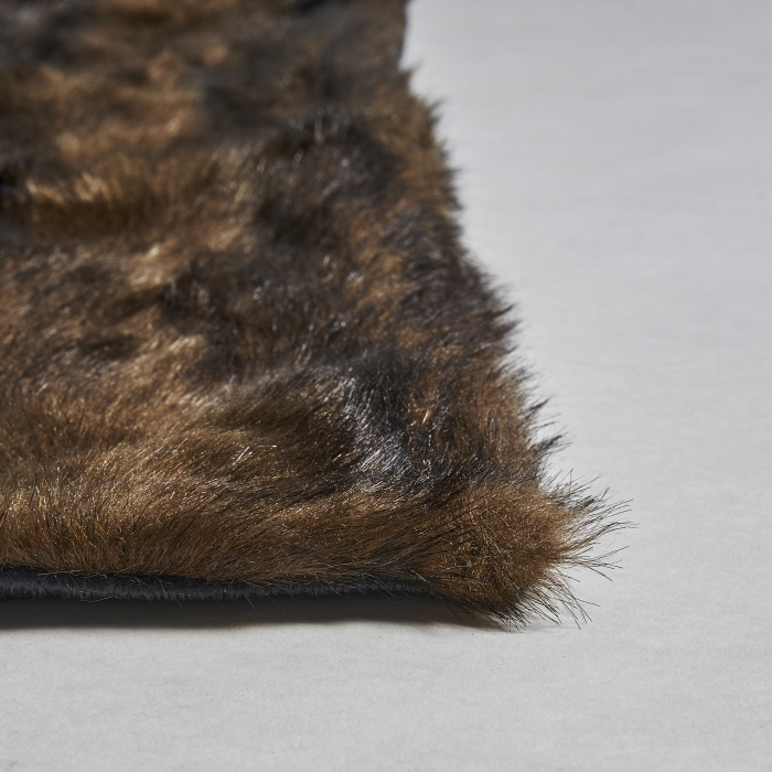Patura microfibra blana bizon maro|Paturi decorative [4]