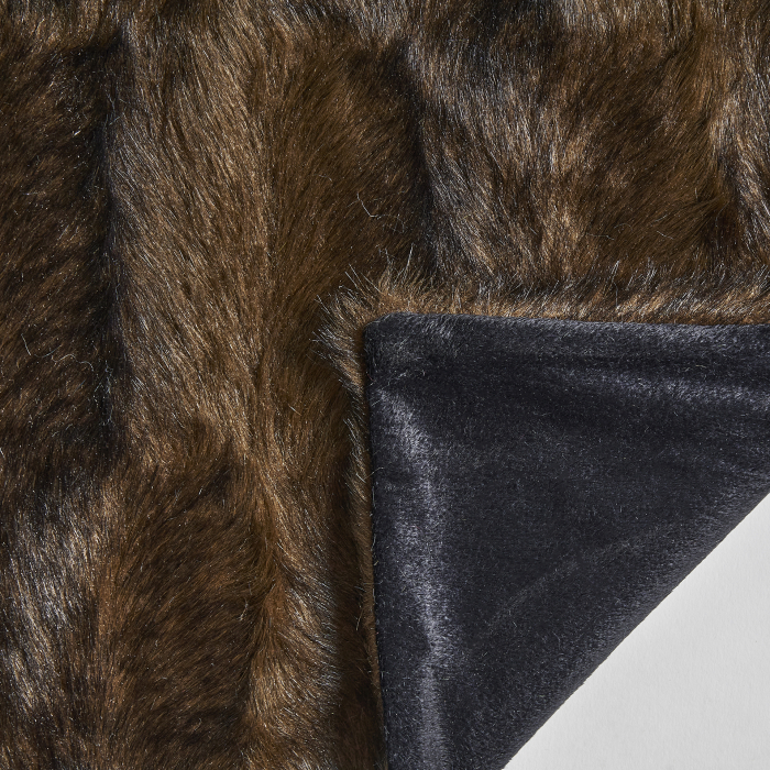 Patura microfibra blana bizon maro|Paturi decorative [3]