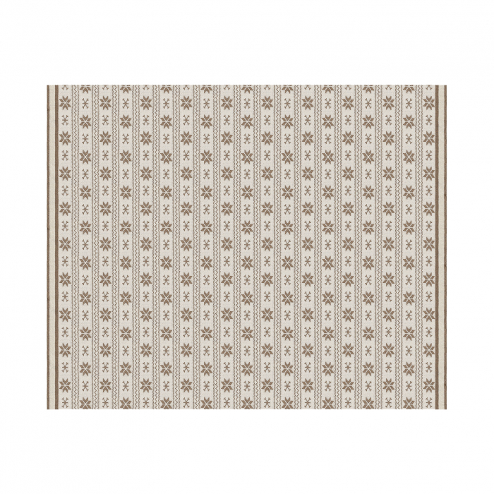 Patura shabby chic bumbac|Paturi vintage maro si bej [4]