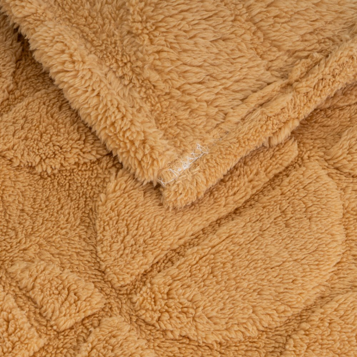 Patura sherpa bej cu model jacquard [2]