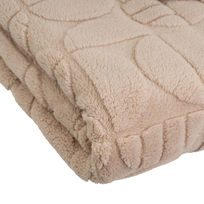 Patura sherpa gri cu model jacquard [3]