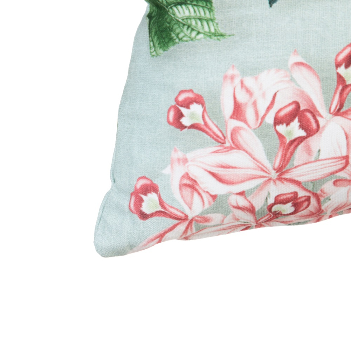 Pernă cu model floral turcoaz din bumbac 50x30 cm [2]