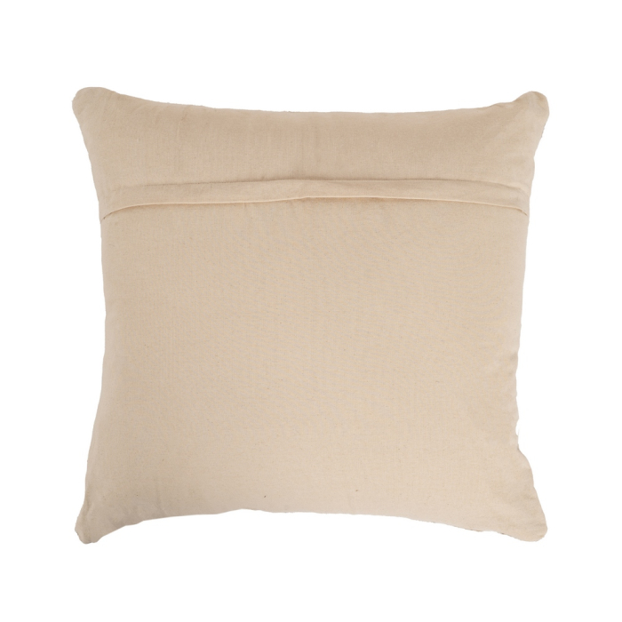 Pernă decorativă alb natural din lână și bumbac cu model geometric 45x45 cm [3]