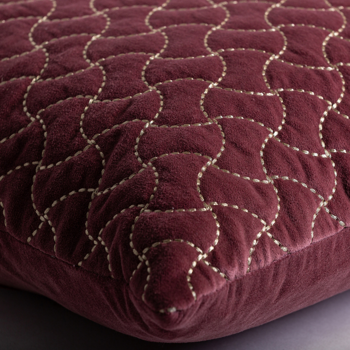 Perna decorativa catifea burgundy|Perne decorative luxoase [3]