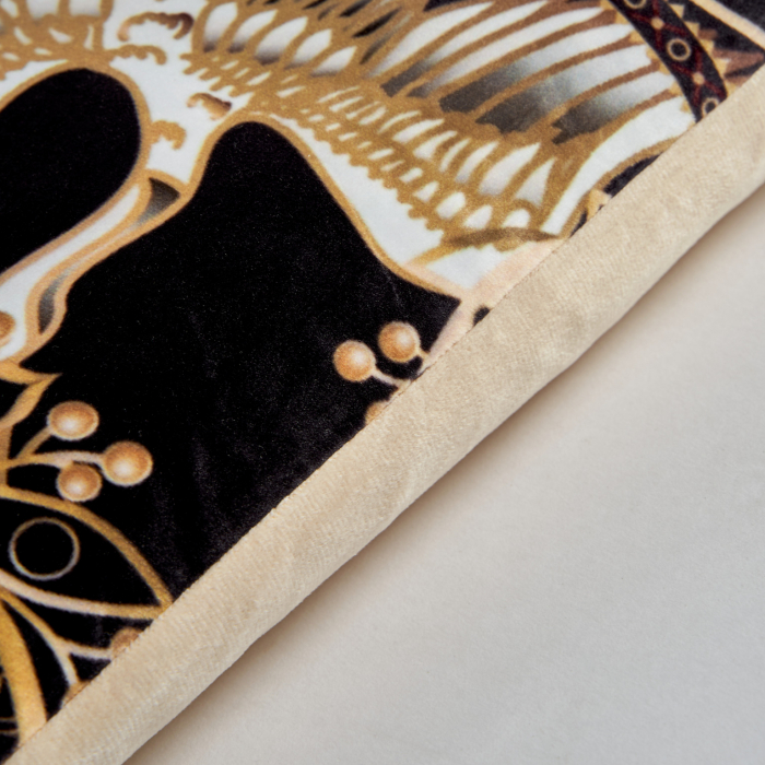 Perna decorativa catifea neagra aurie provensala|Perne elegante de calitate [4]