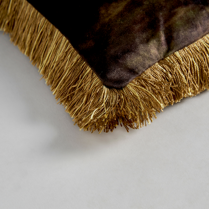 Perna decorativa catifea Ocru|Perne elegante de calitate [3]
