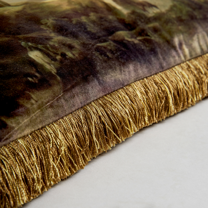 Perna decorativa catifea Ocru|Perne elegante de calitate [4]
