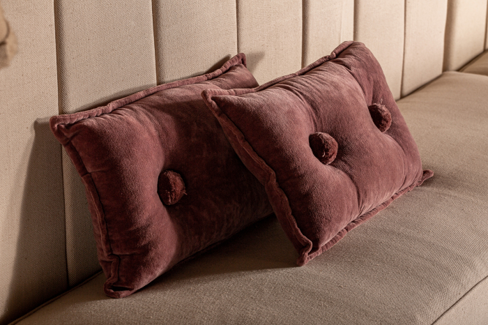 Perna decorativa catifea roz|Perne elegante romantice [6]