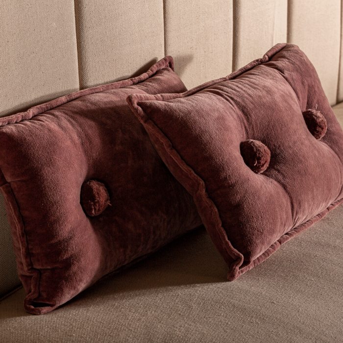 Perna decorativa catifea roz|Perne elegante romantice [7]