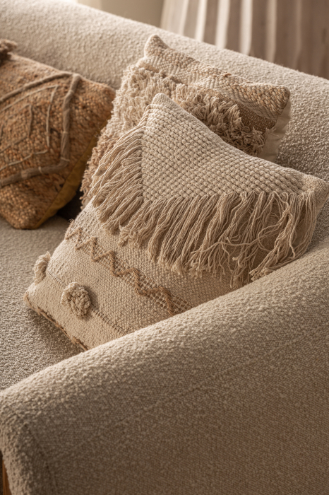 Perna decorativa iuta bumbac vintage|Perne rustice elegante [8]