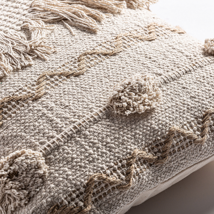 Perna decorativa iuta bumbac vintage|Perne rustice elegante [5]