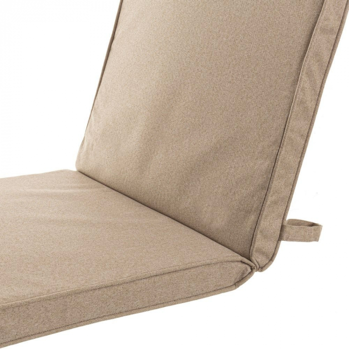 Perna de scaun bej uni – 90x40x4 cm, cu spătar jos, impermeabilă [2]