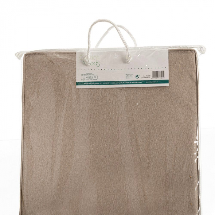 Perna de scaun bej uni – 90x40x4 cm, cu spătar jos, impermeabilă [4]