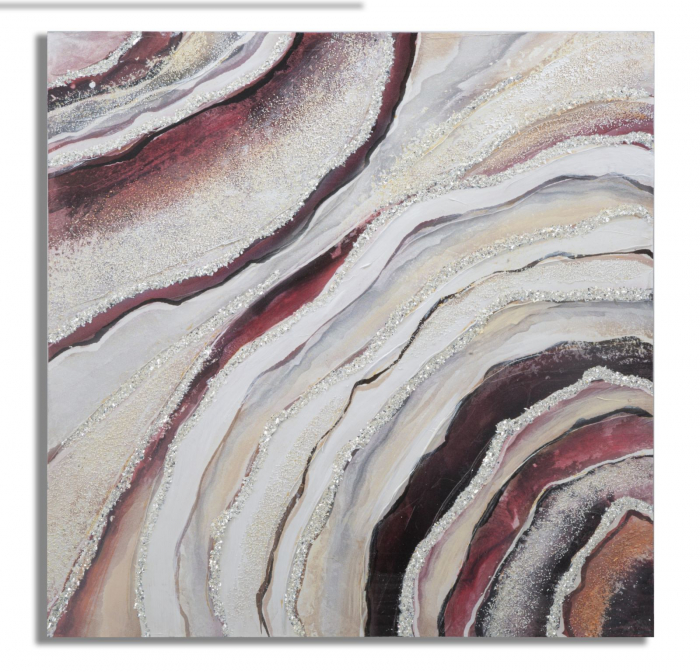 Pictura abstracta Redy, panza, rosu multicolor - creativdeco.ro [1]