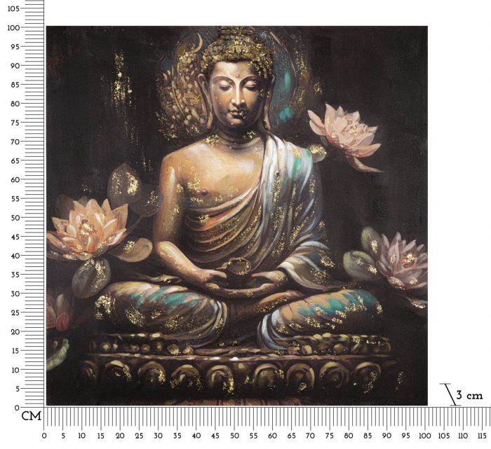 Pictura Buddha Flori Lotus CreativDeco [6]