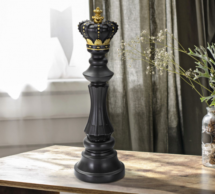 Rege sah negru-auriu mare decorativ - CreativDeco.ro [5]