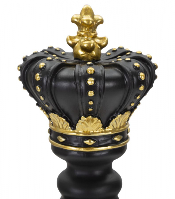 Rege sah negru-auriu mare decorativ - CreativDeco.ro [3]