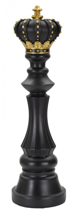 Rege sah negru-auriu inalt decorativ - CreativDeco.ro [1]