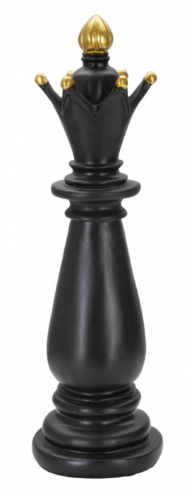 Piesa sah Nebun decorativa negru-auriu - CreativDeco.ro [1]