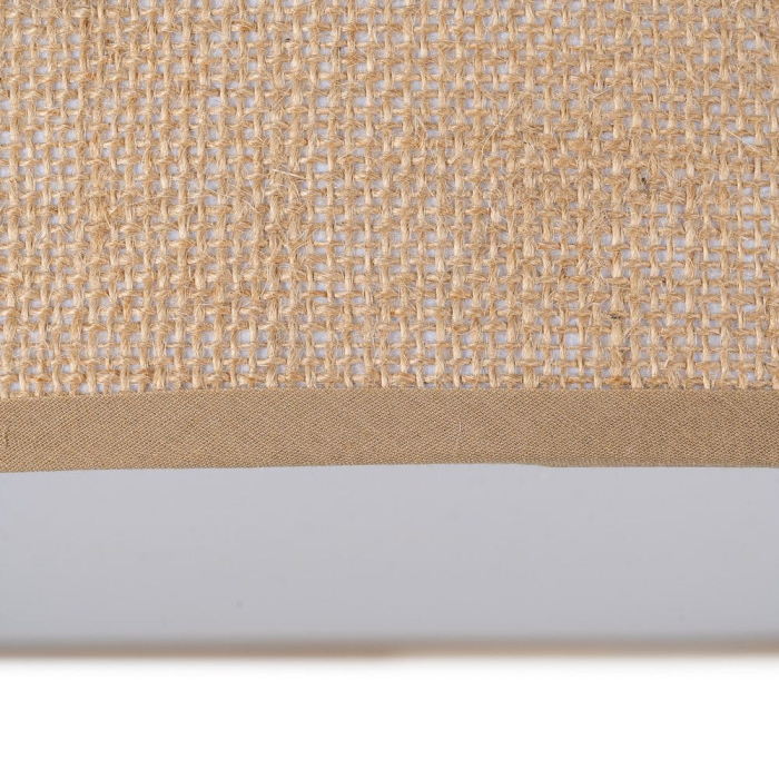 Plafoniera din metal si in natural tambur texturat cu difuzor opal – profil plat [3]