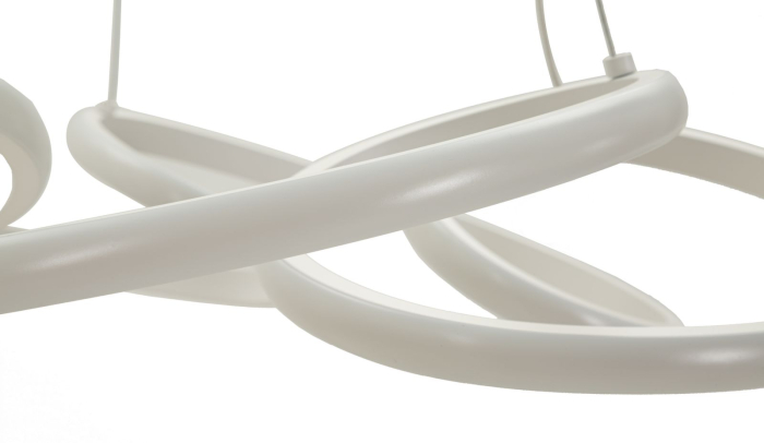 Plafonieră LED albă design circular [5]