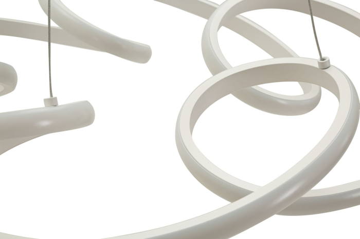Plafonieră LED albă design circular [4]