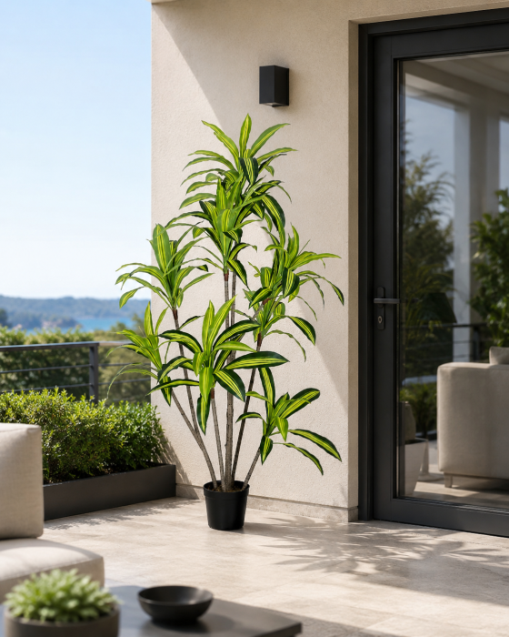 Plantă artificială Dracena pentru exterior cu frunziș dens [2]